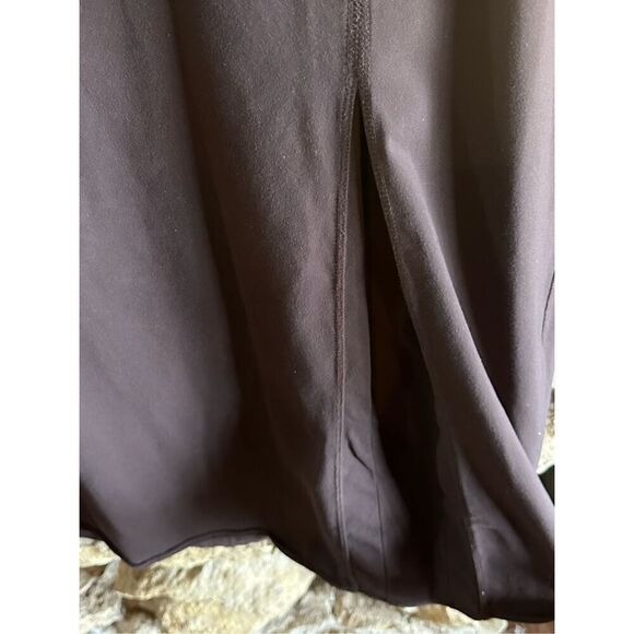 Women’s Brown Athleta Knee Length Pull On Flowy Skirt Size Large - Picture 2 of 4